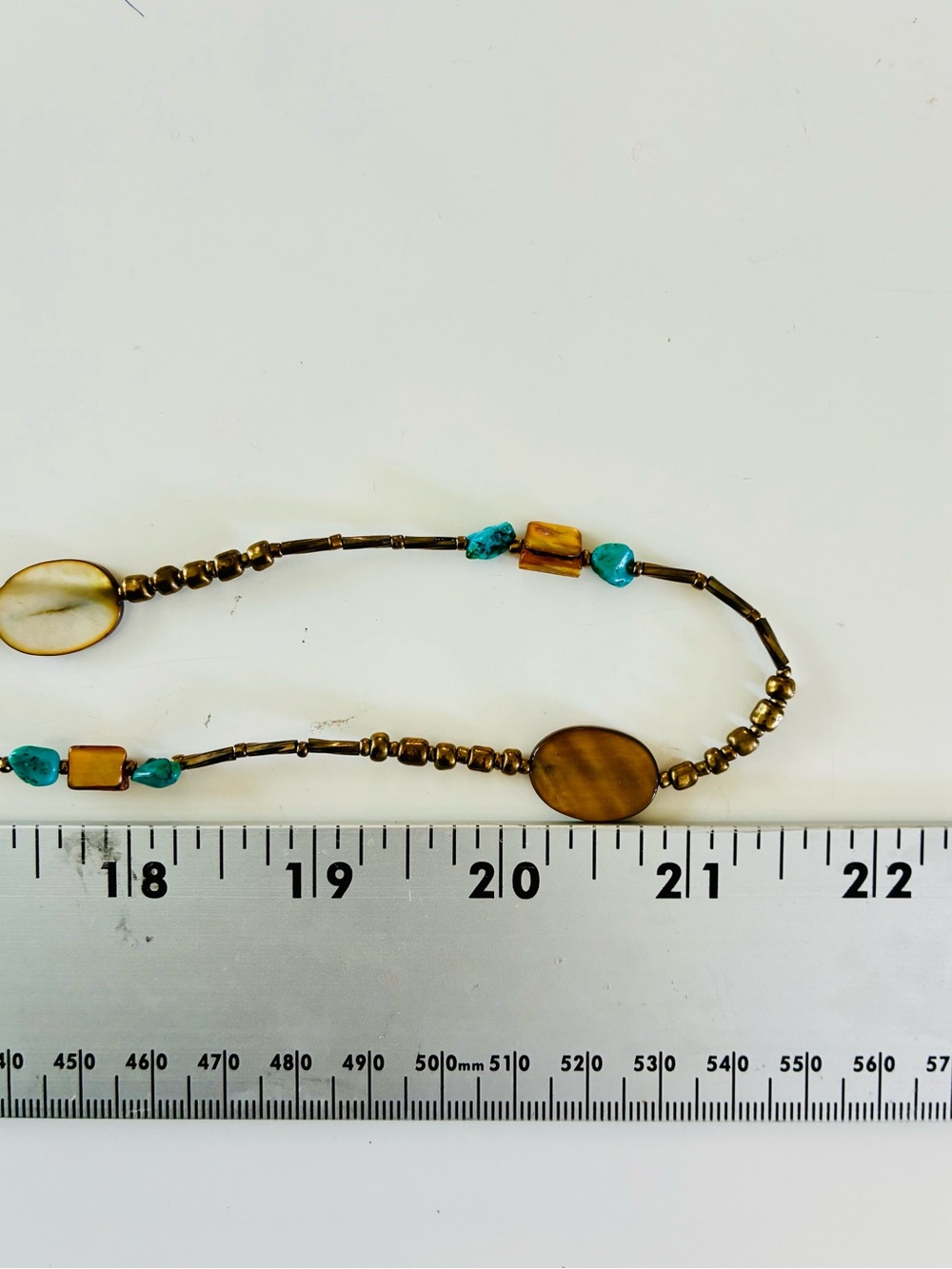 Source Unknown Turquoise and Tiger Eye Long Beaded Necklace - Picture 11 of 14
